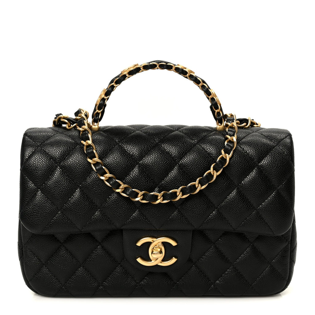 Chanel Caviar Quilted Small Handy CC Flap Black