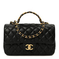 Chanel Caviar Quilted Small Handy CC Flap Black