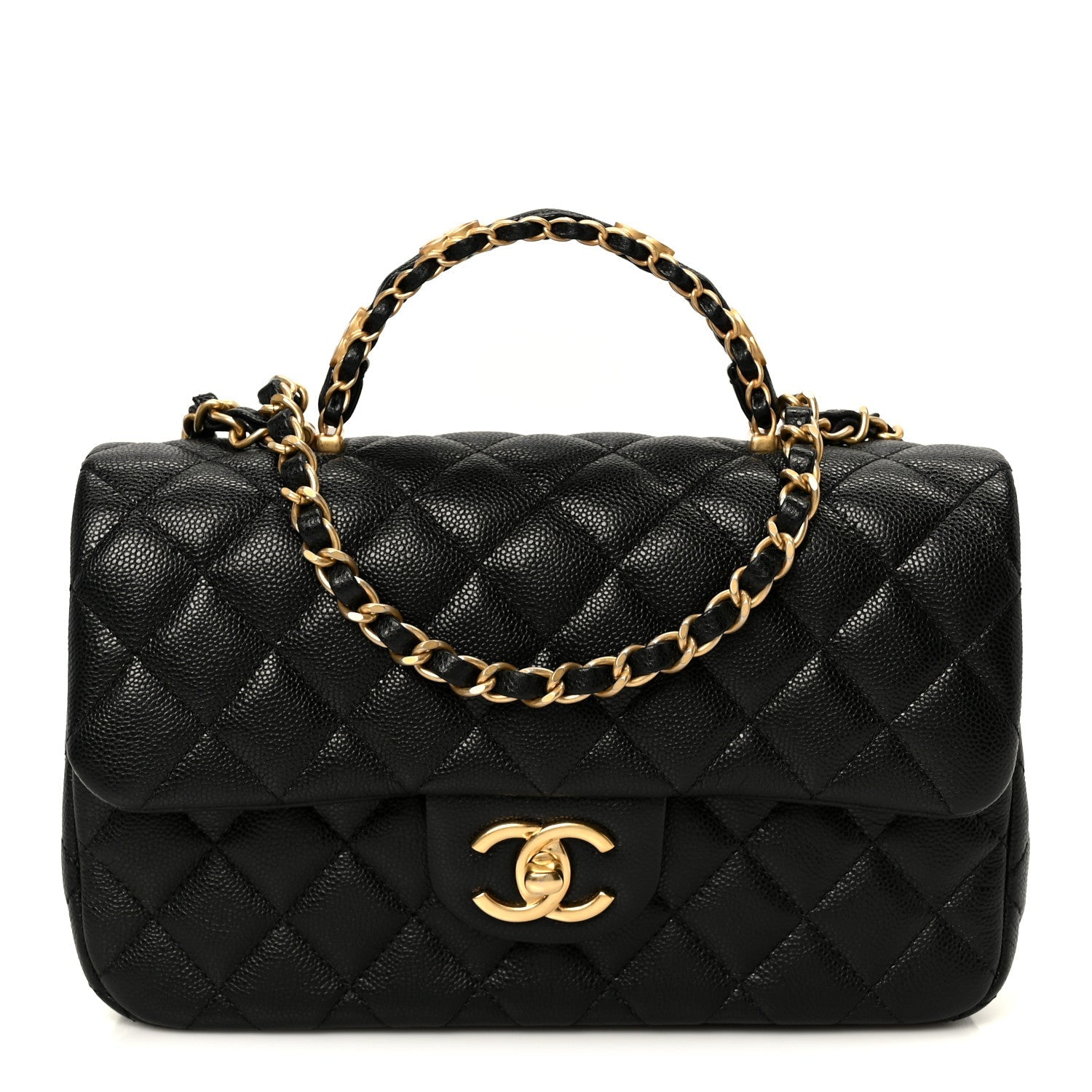 Chanel Caviar Quilted Small Handy CC Flap Black