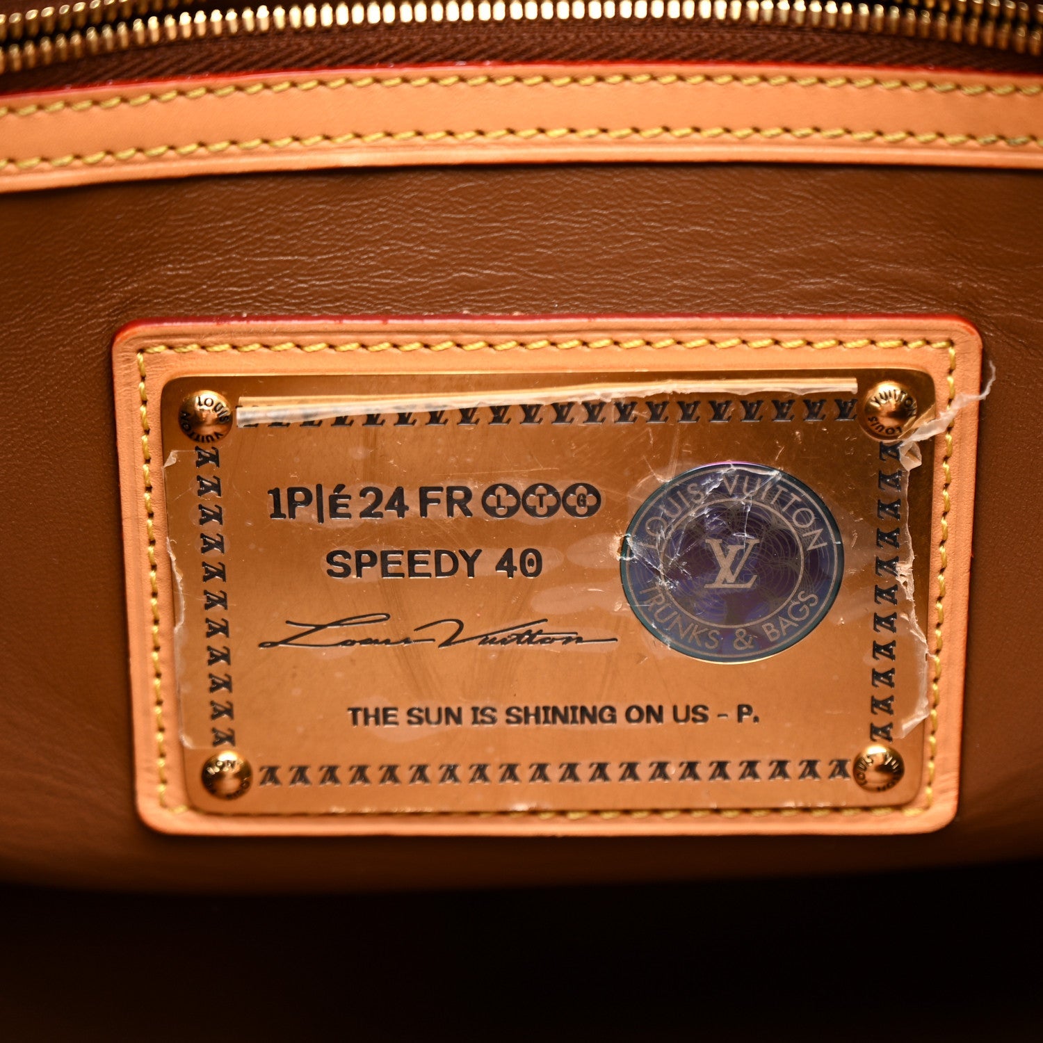 Louis Vuitton Calfskin Monogram Speedy P9 Bandouliere 40 Blue