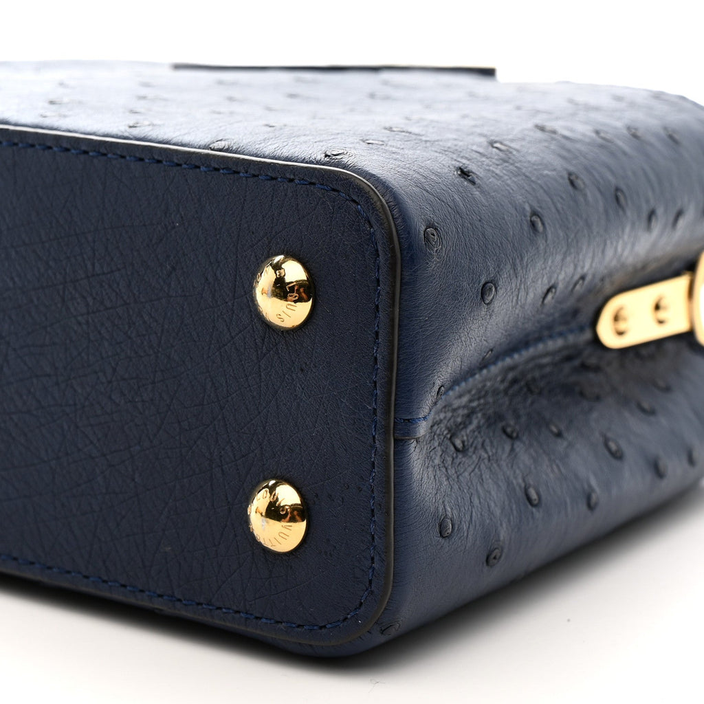 Louis Vuitton Ostrich Capucines Mini Indigo