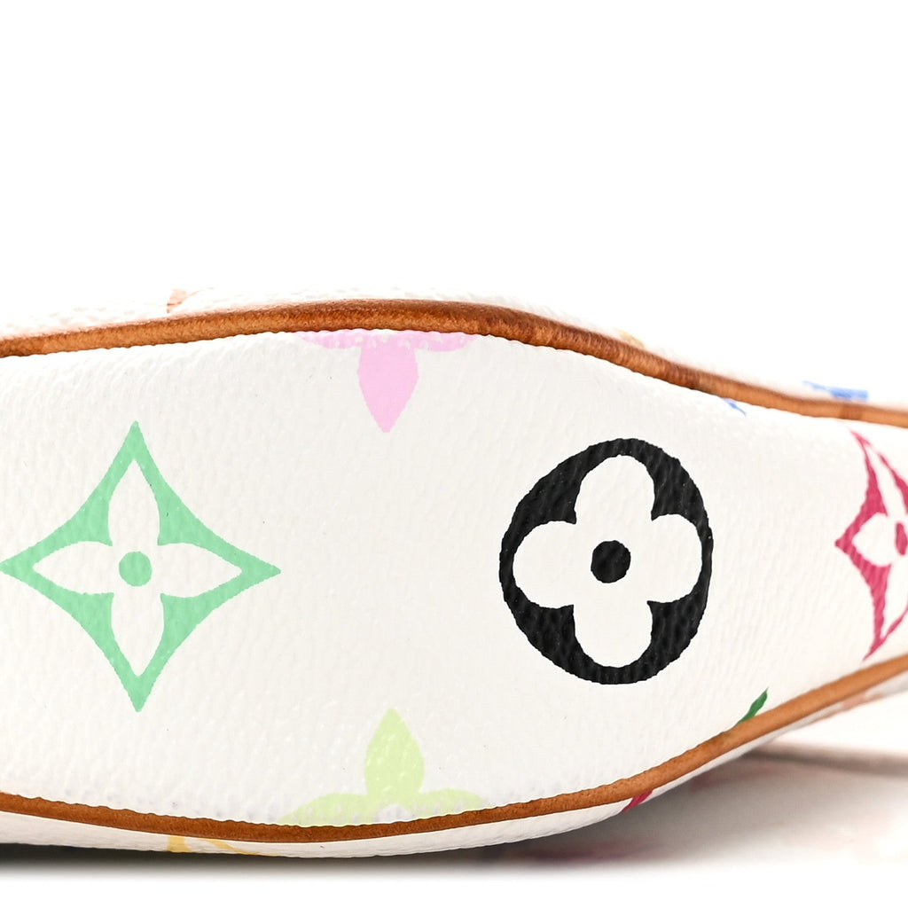 Louis Vuitton Monogram Multicolor Pochette Accessories White