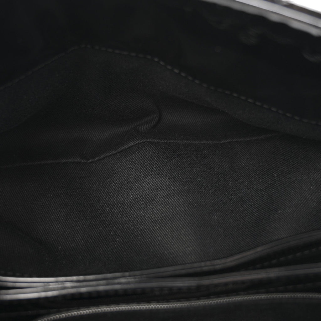 Chanel Patent Quilted Medium Just Mademoiselle Black