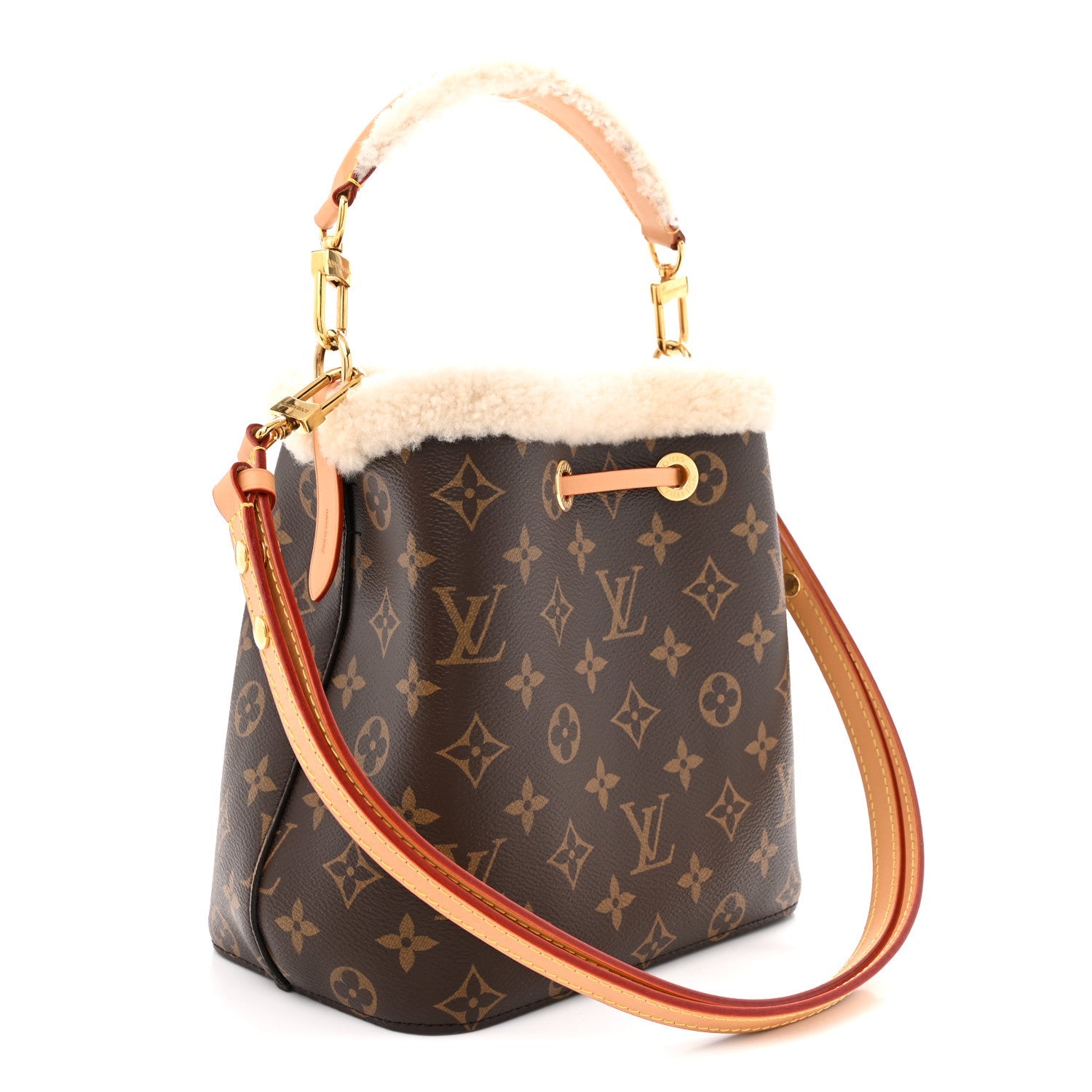 Louis Vuitton Monogram Shearling Cozygram Neonoe BB