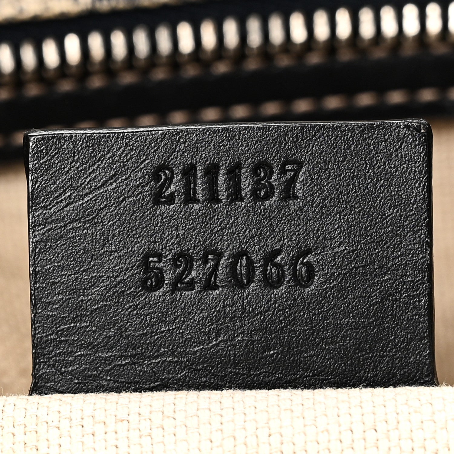 Gucci GG Supreme Monogram Medium Zippered Shopping Tote Navy