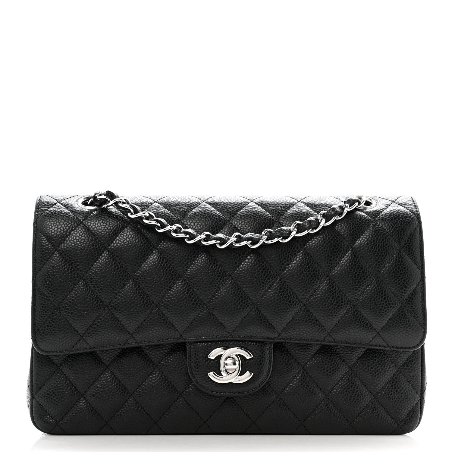 Chanel Caviar Quilted Medium Double Flap Black
