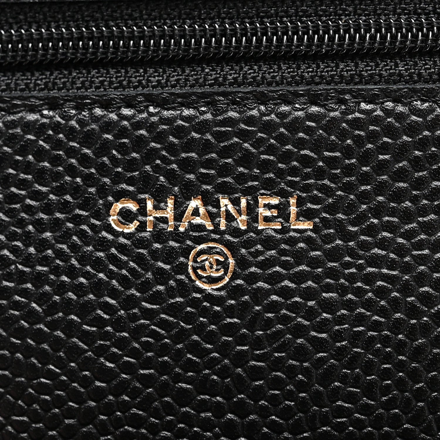 Chanel Caviar Quilted Wallet on Chain WOC Black