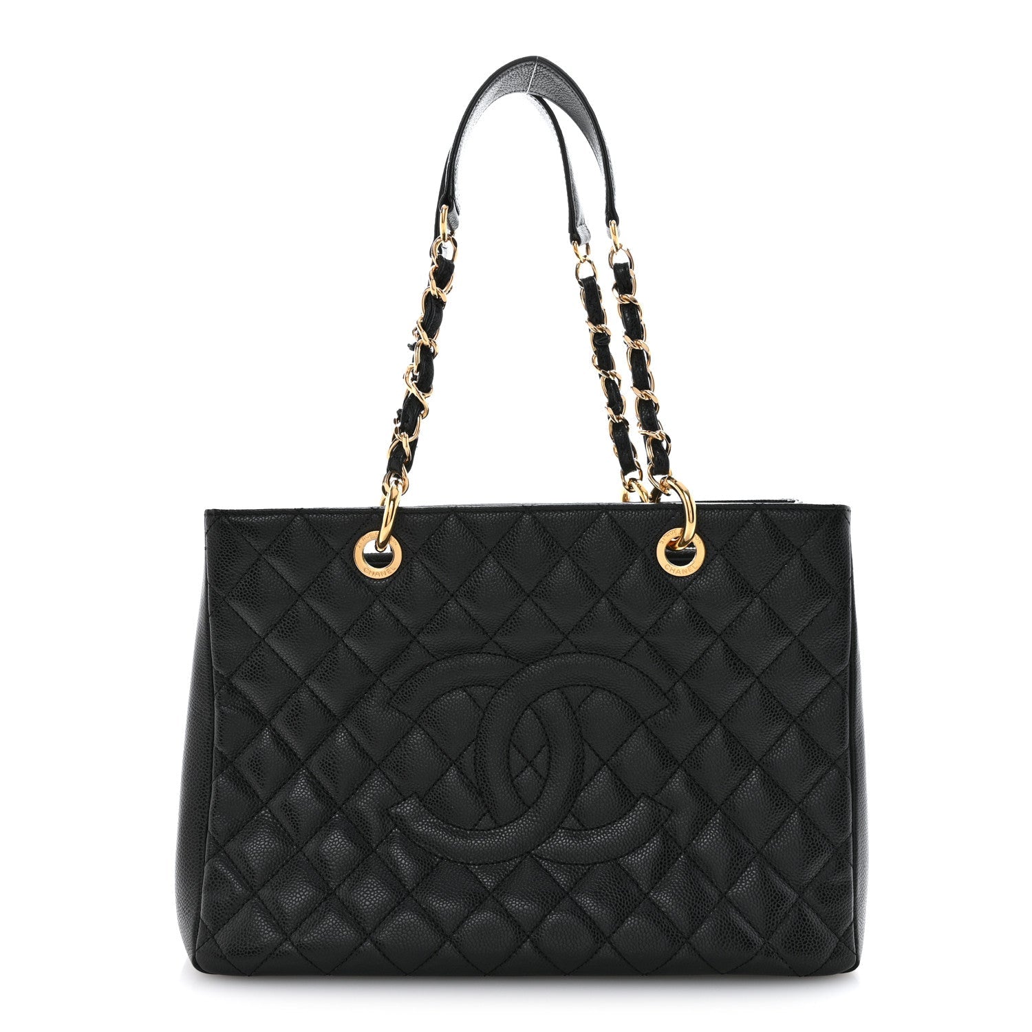 Chanel Caviar Quilted Grand Shopping Tote GST Black