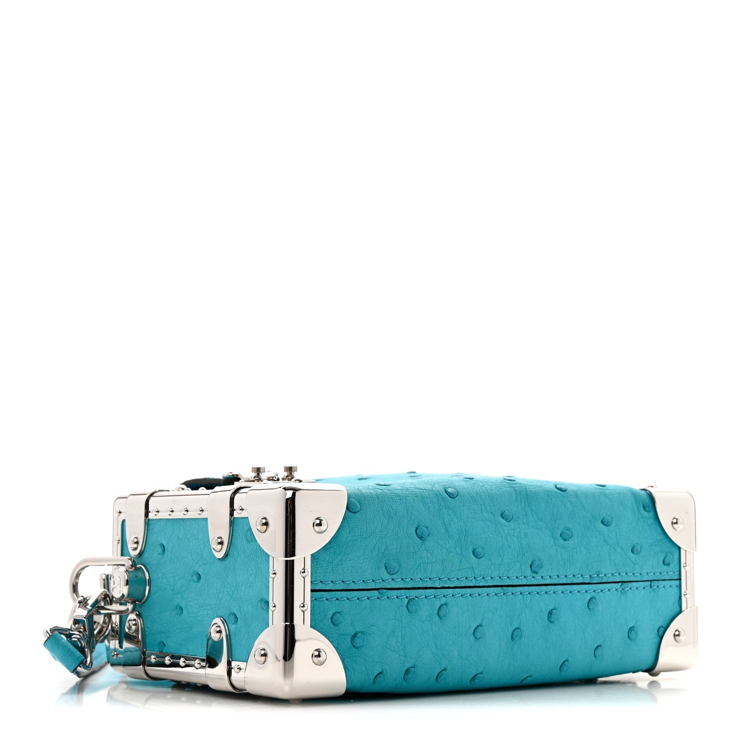 Louis Vuitton Ostrich Side Trunk PM Candy Blue