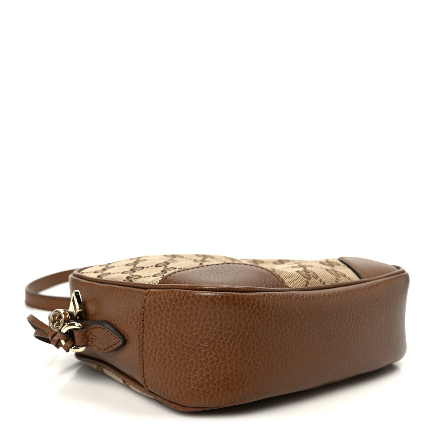Gucci Monogram Mini Bree Messenger Bag Beige Tabacco