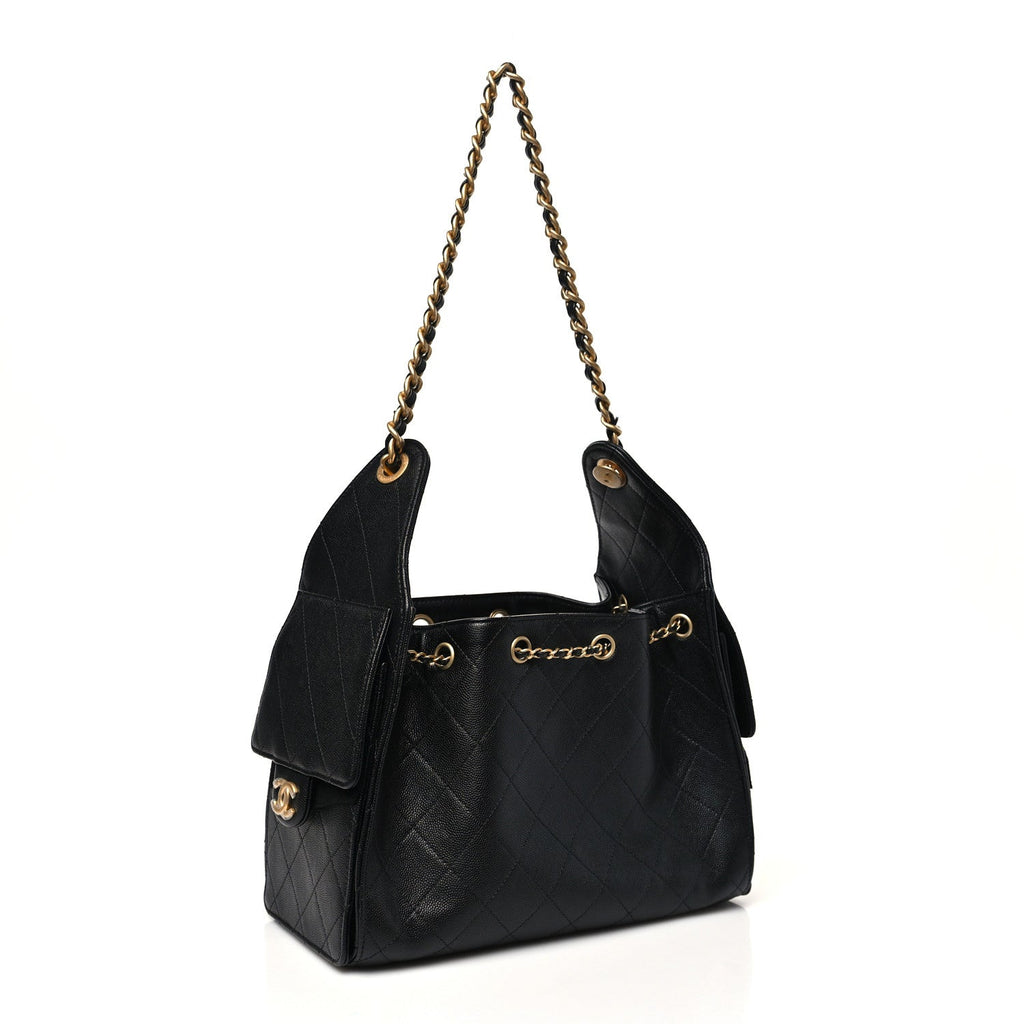 Chanel Caviar Quilted Small Chanel 25 Handbag Black