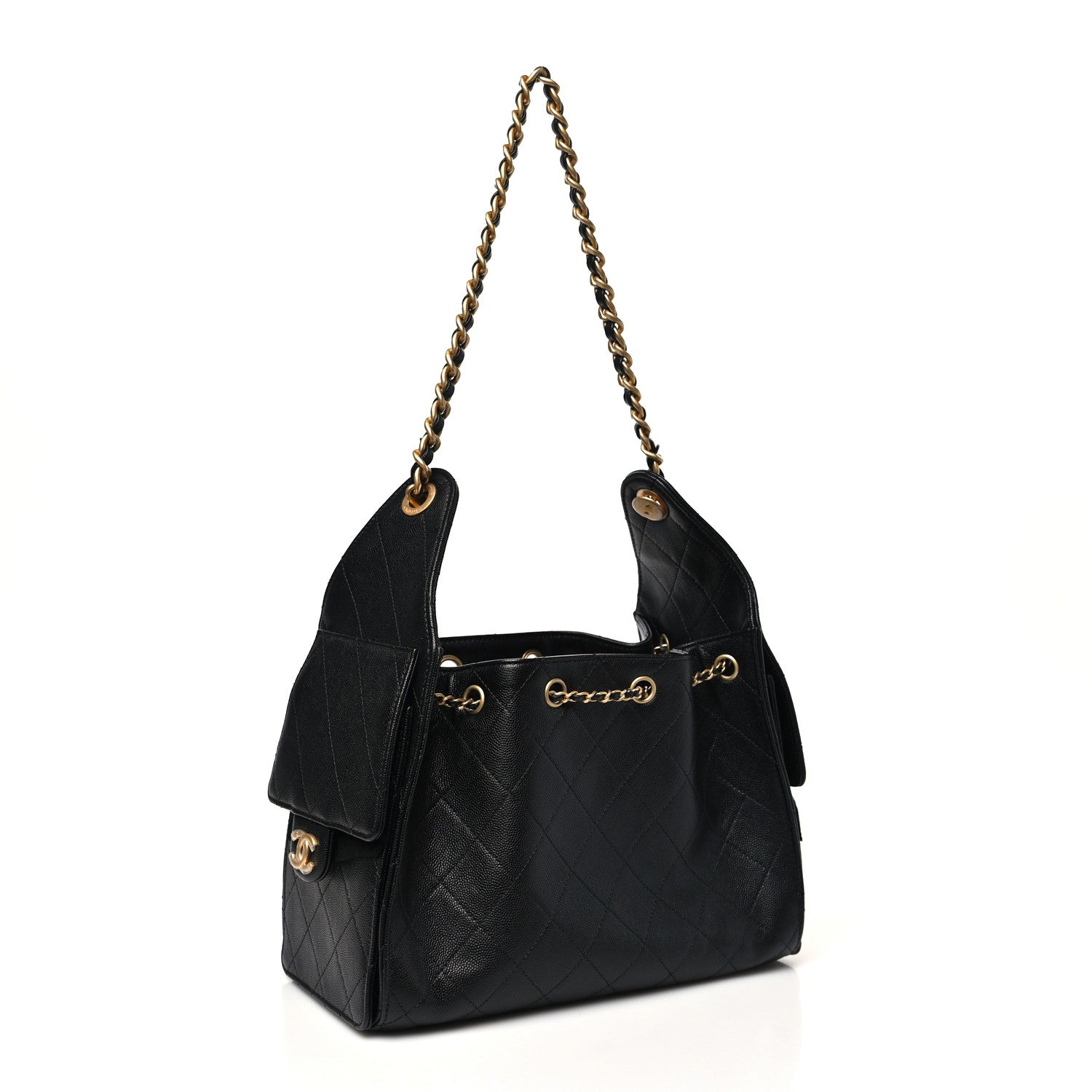 Chanel Caviar Quilted Small Chanel 25 Handbag Black