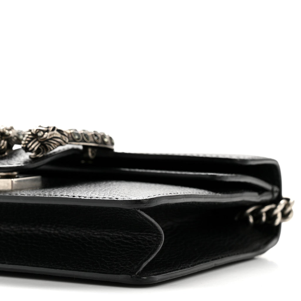 Gucci Calfskin Mini Dionysus Shoulder Bag Black