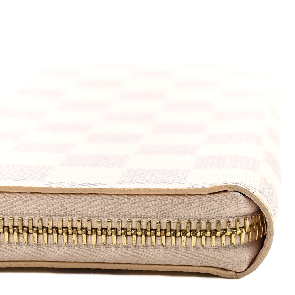Louis Vuitton Damier Azur Clemence Wallet Rose Ballerine