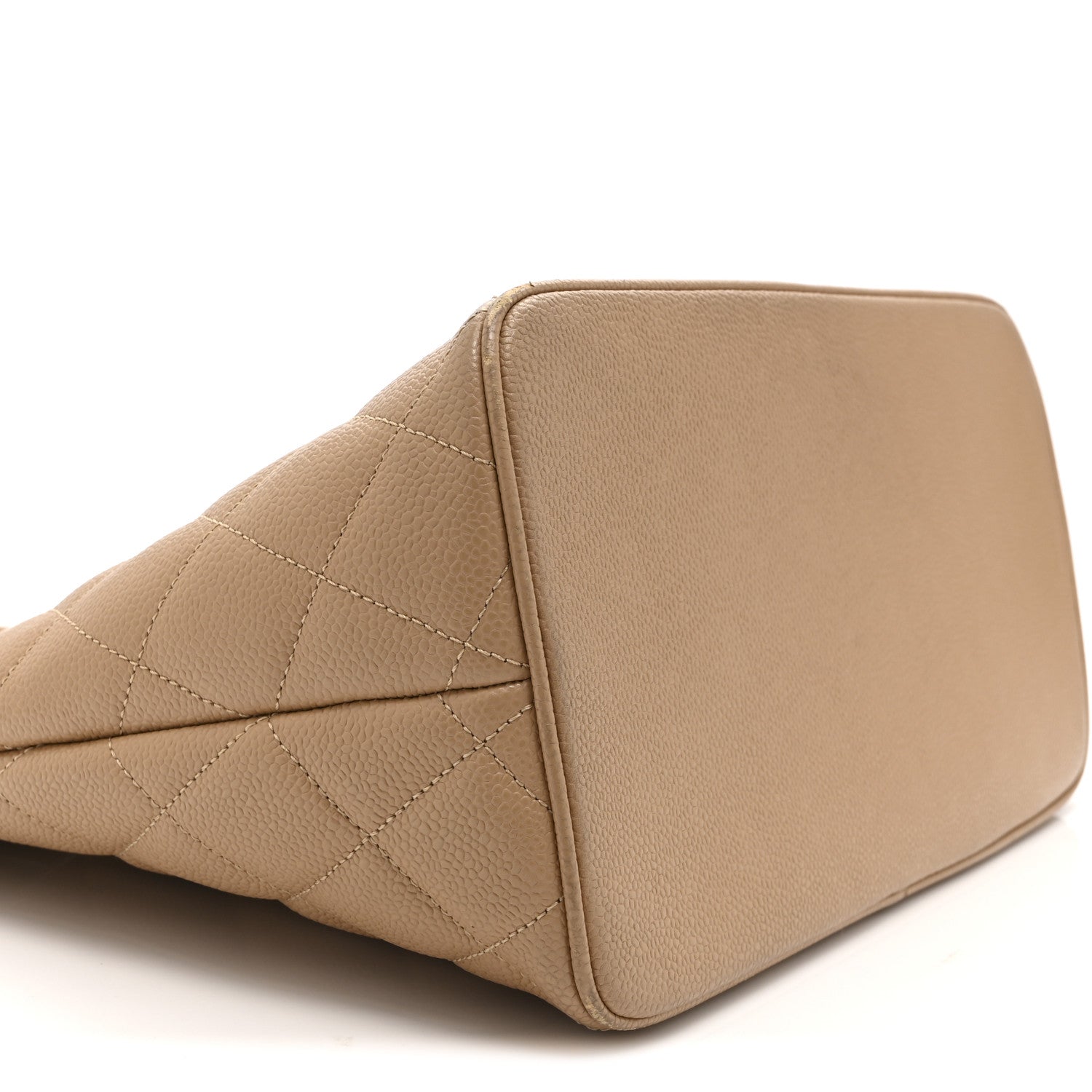 Chanel Caviar Quilted Medallion Tote Beige