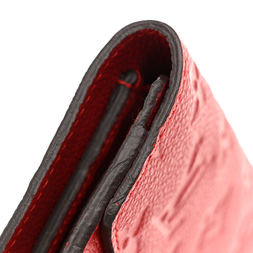 Louis Vuitton Empreinte Compact Curieuse Wallet Cherry