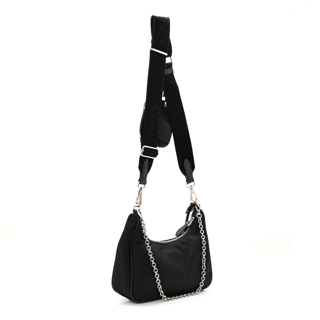 Prada Nylon Re-Edition 2005 Shoulder Bag Black