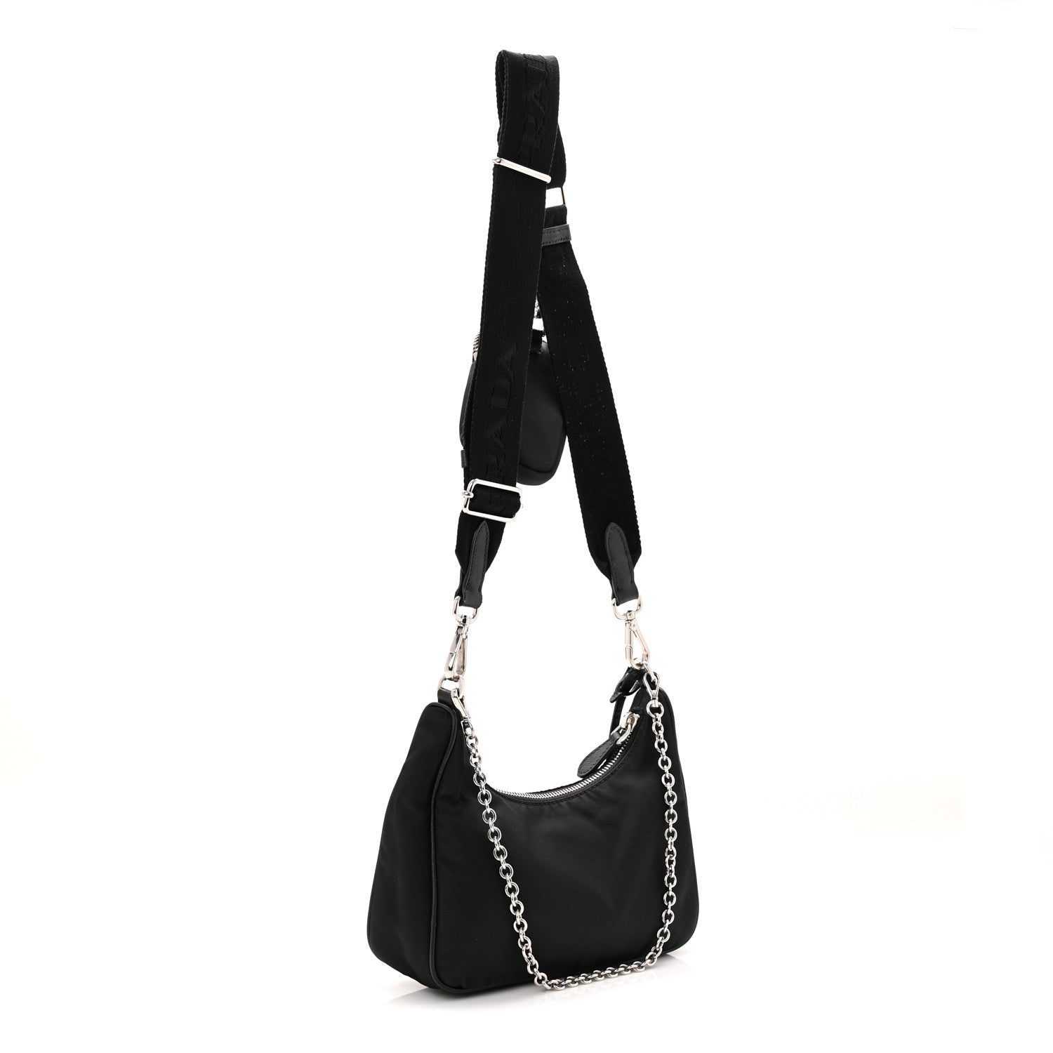 Prada Nylon Re-Edition 2005 Shoulder Bag Black