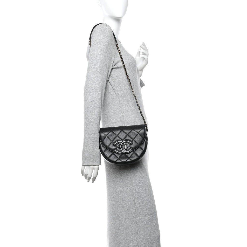 Chanel Caviar Quilted Small Messenger Flap Black