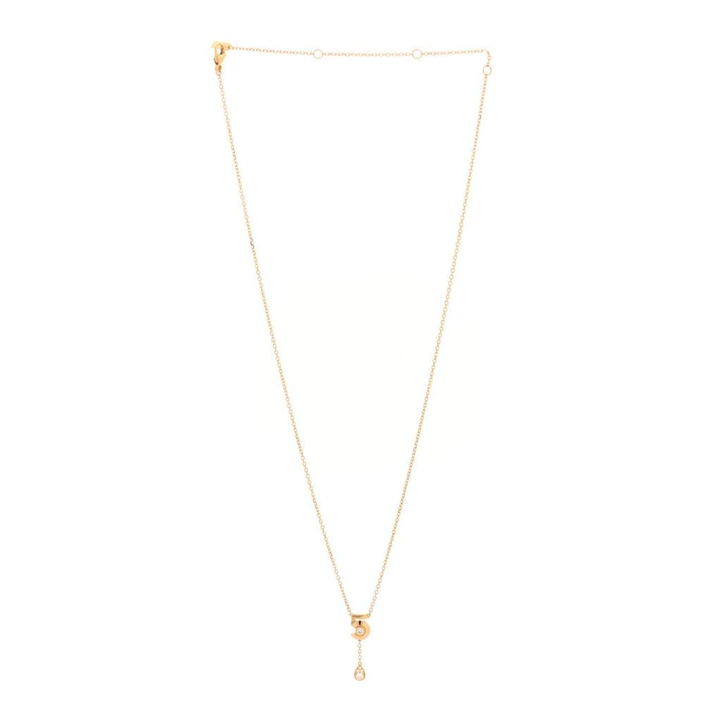 18K Yellow Gold Diamond Eternal No 5 Necklace