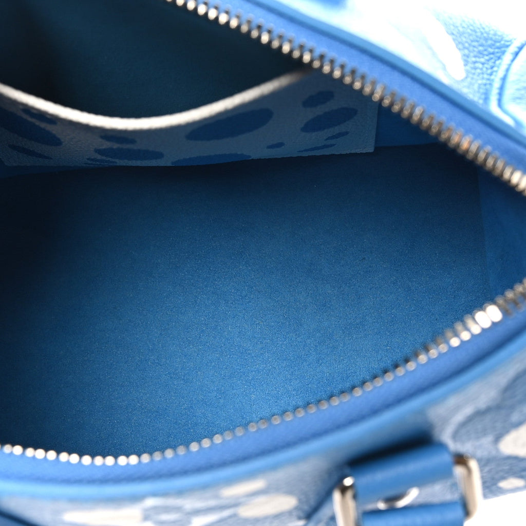 Louis Vuitton LV X YK Empreinte Speedy Bandouliere 20 Blue White