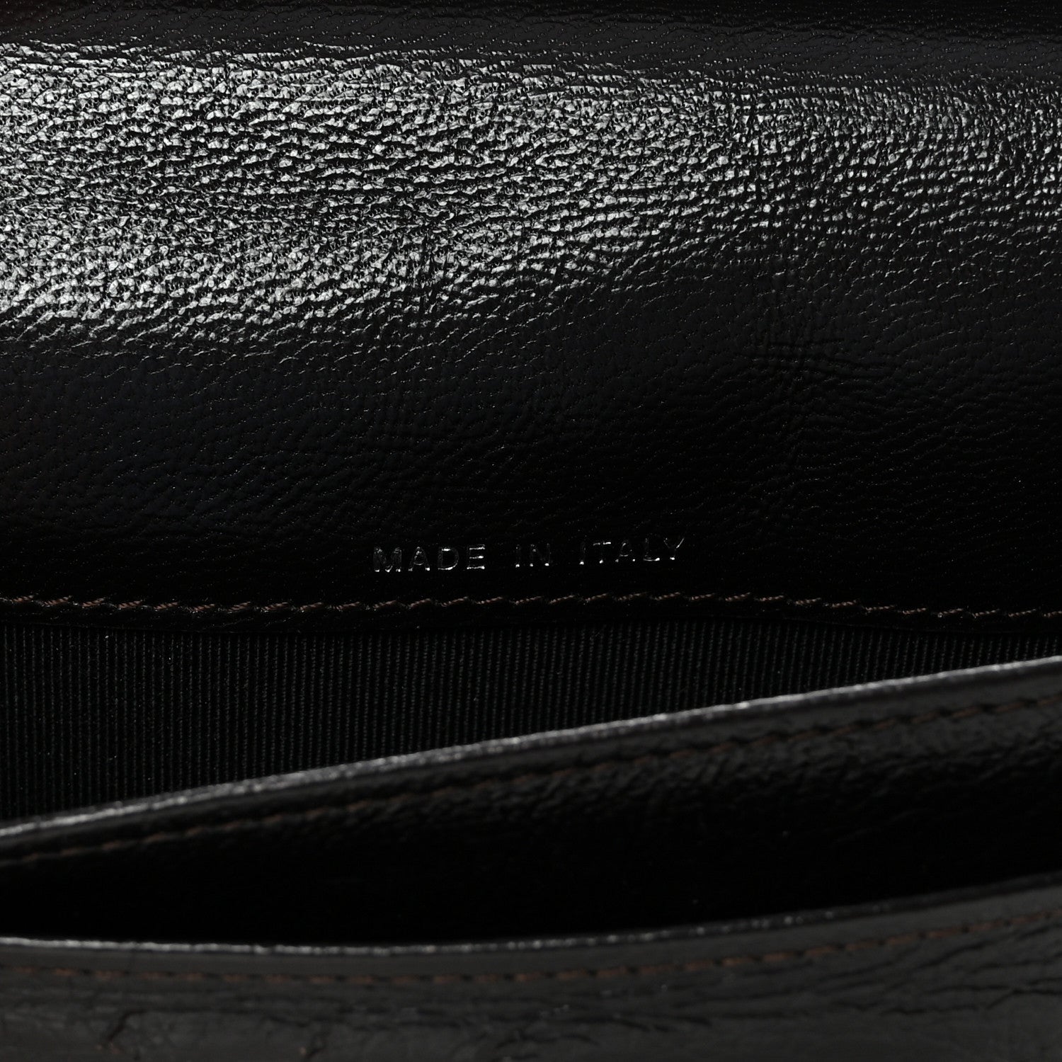 Metallic Calfskin Diamond Embossed Yen Wallet Gold