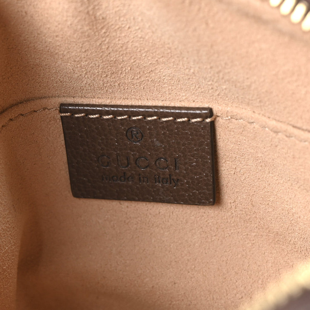 Gucci GG Supreme Monogram Web Mini Ophidia Shoulder Bag Brown