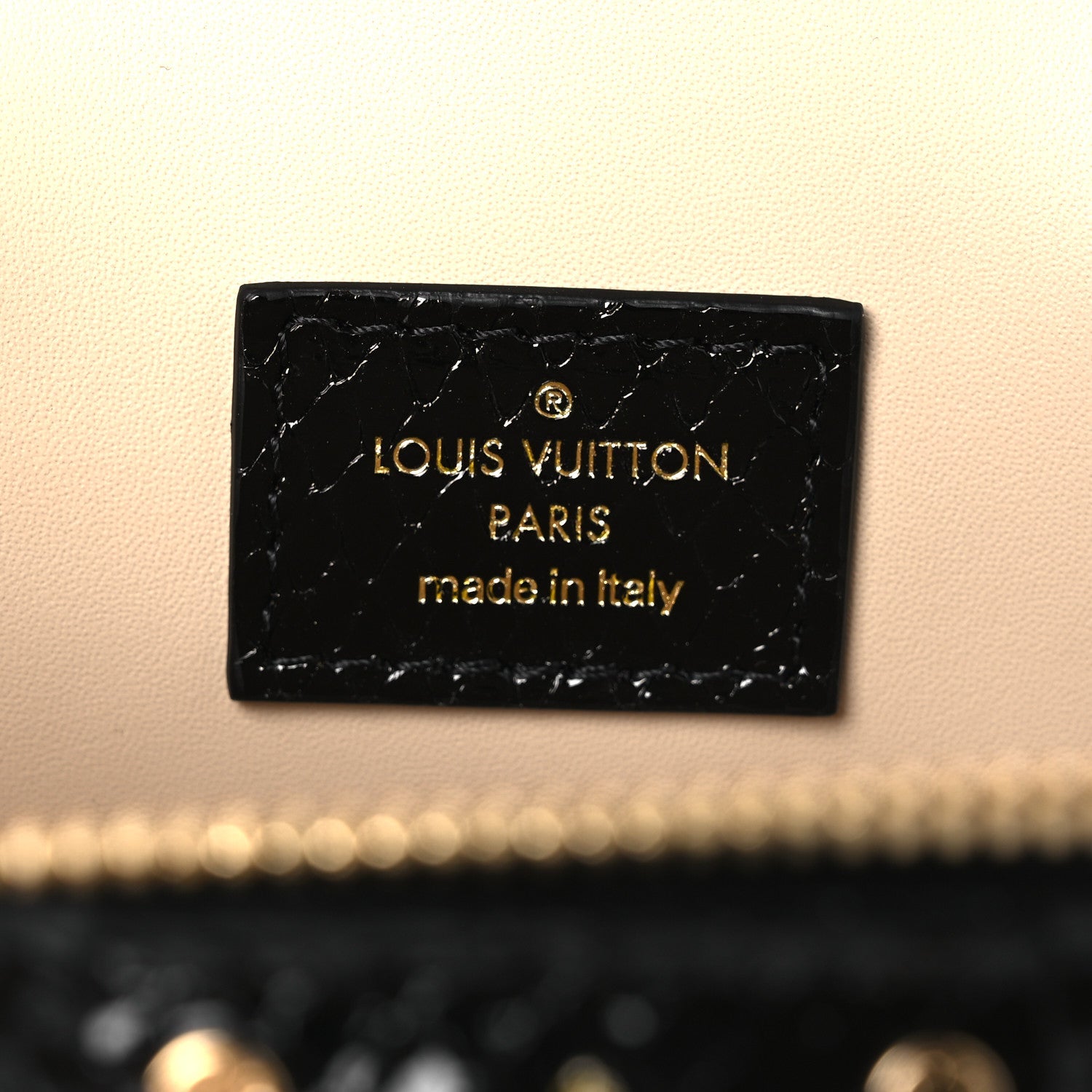 Louis Vuitton Snakeskin Vanity Pouch Black