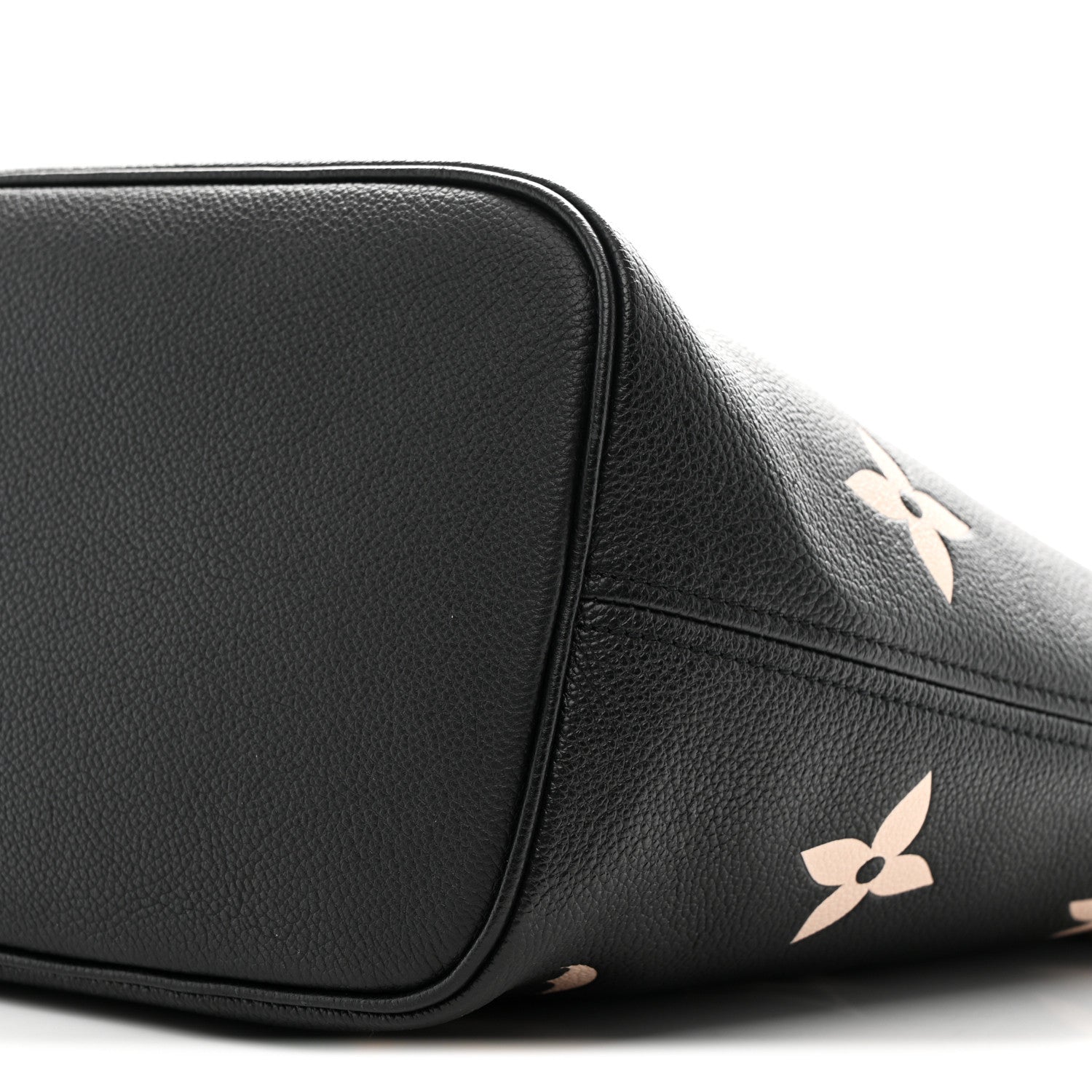 Louis Vuitton Empreinte Monogram Giant Neverfull MM Black Beige