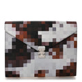 Louis Vuitton Calfskin Cowmooflage Mark Folder Brown
