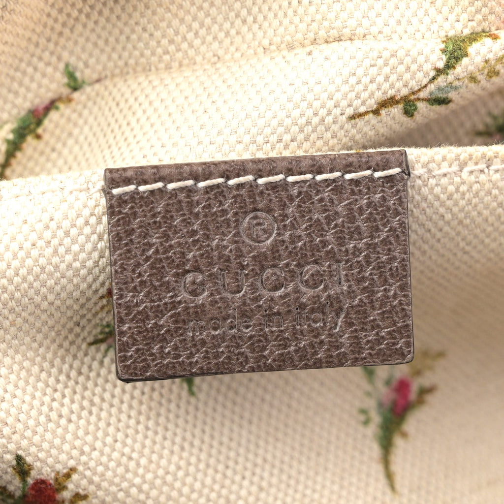 Gucci GG Supreme Monogram Web Neo Vintage Shoulder Bag Beige New Acero Crop