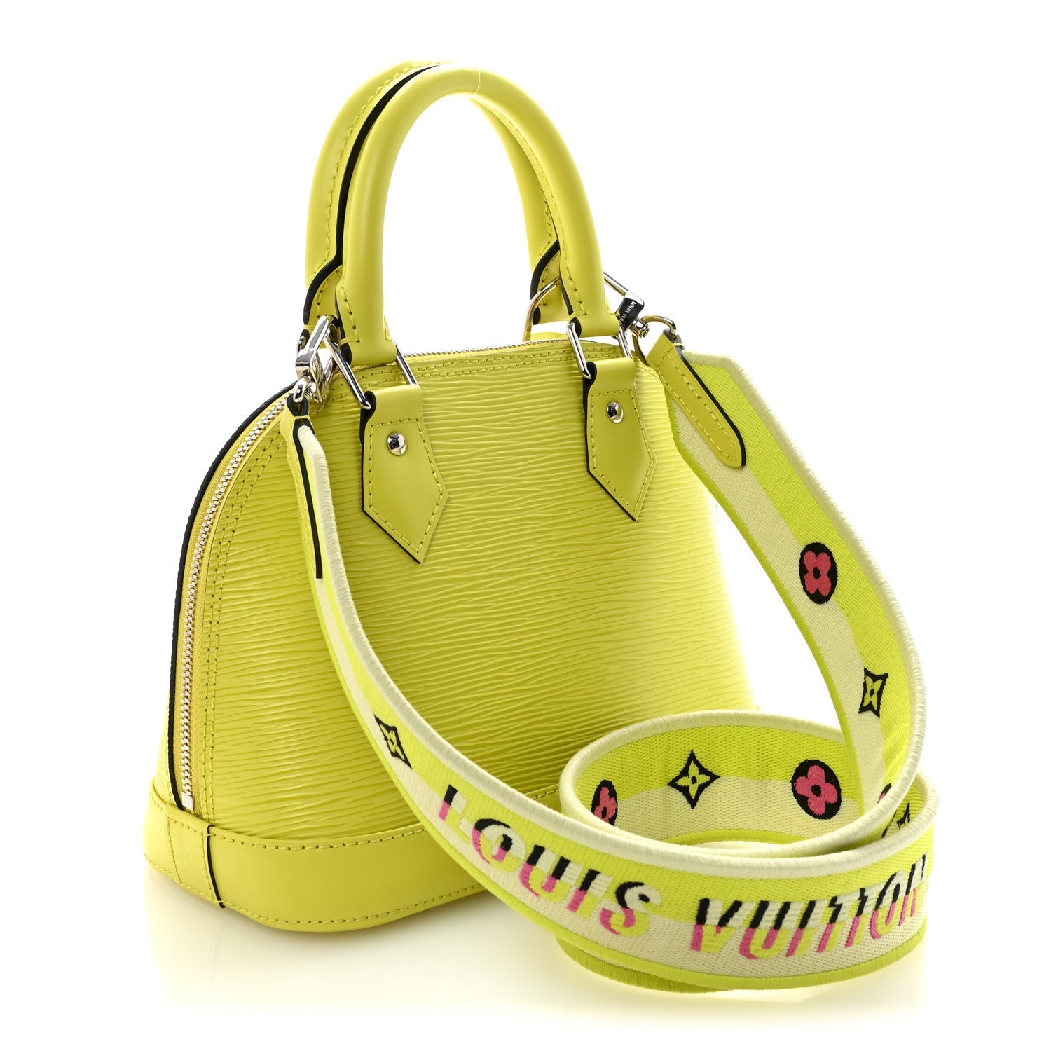 Louis Vuitton Epi Jacquard Alma BB Yellow Citron
