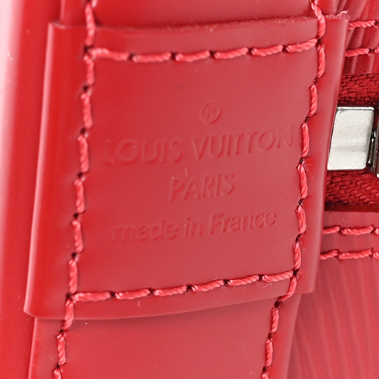 Louis Vuitton Epi Alma PM Carmine