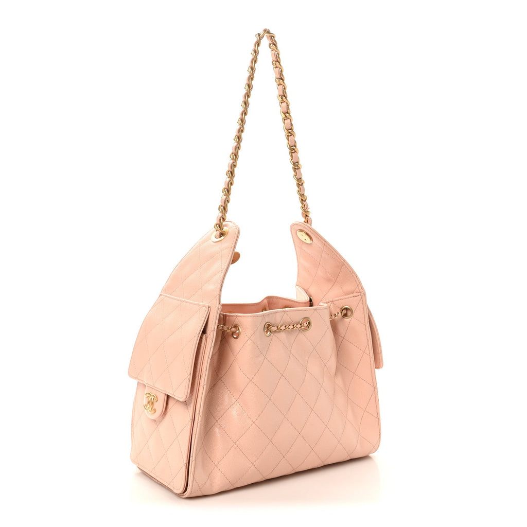 Chanel Caviar Quilted Small Chanel 25 Handbag Light Pink