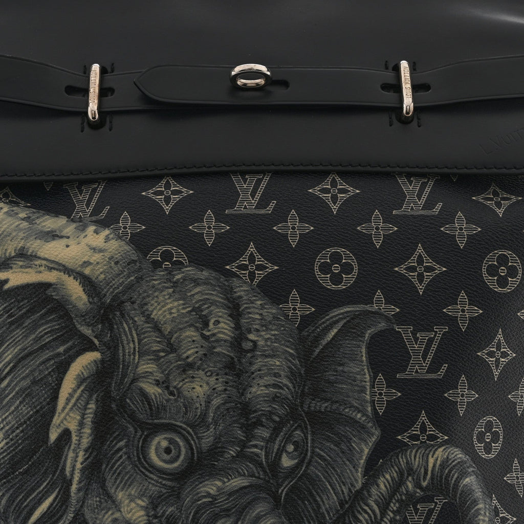 Louis Vuitton Savane Monogram Elephant Chapman Steamer Backpack Encre