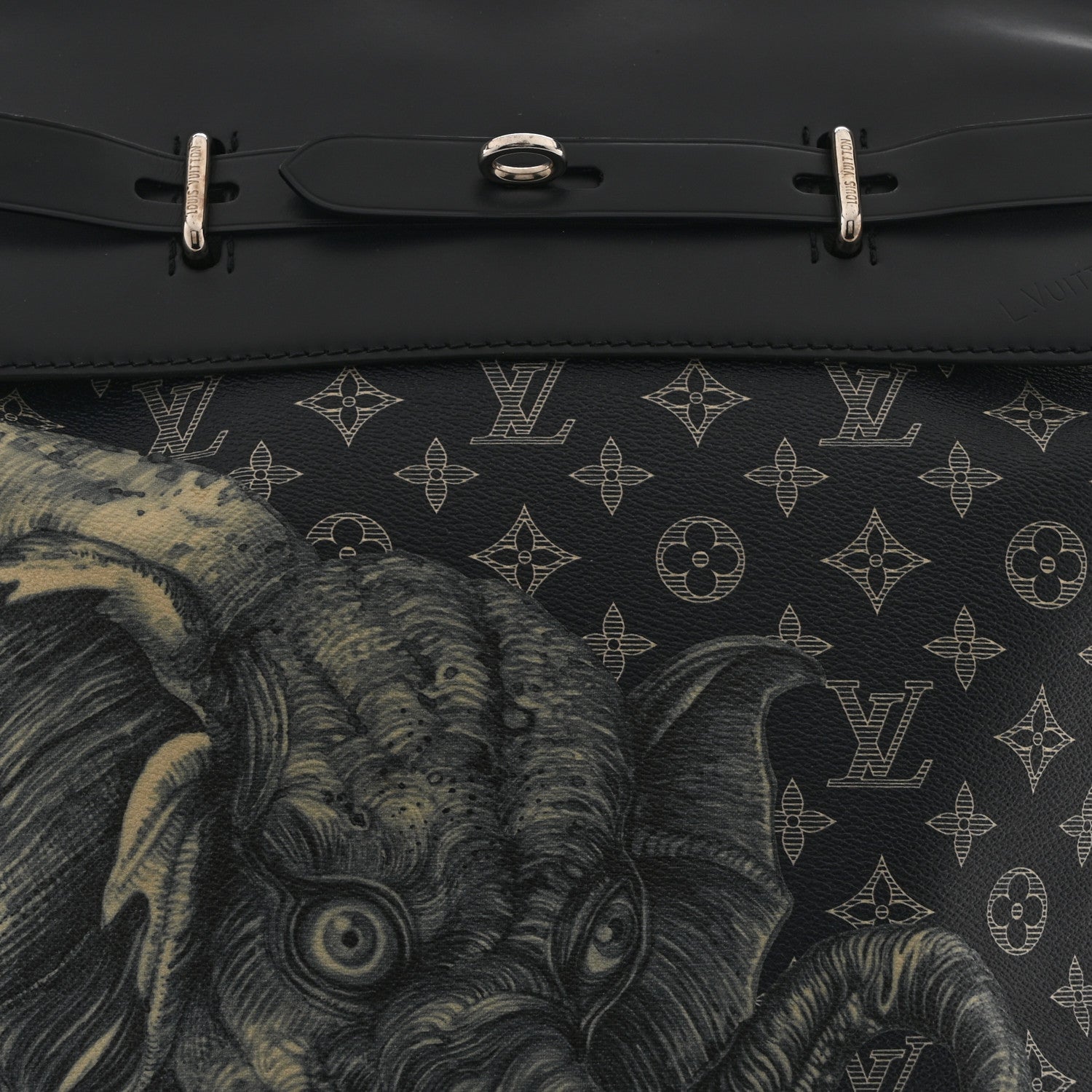 Louis Vuitton Savane Monogram Elephant Chapman Steamer Backpack Encre