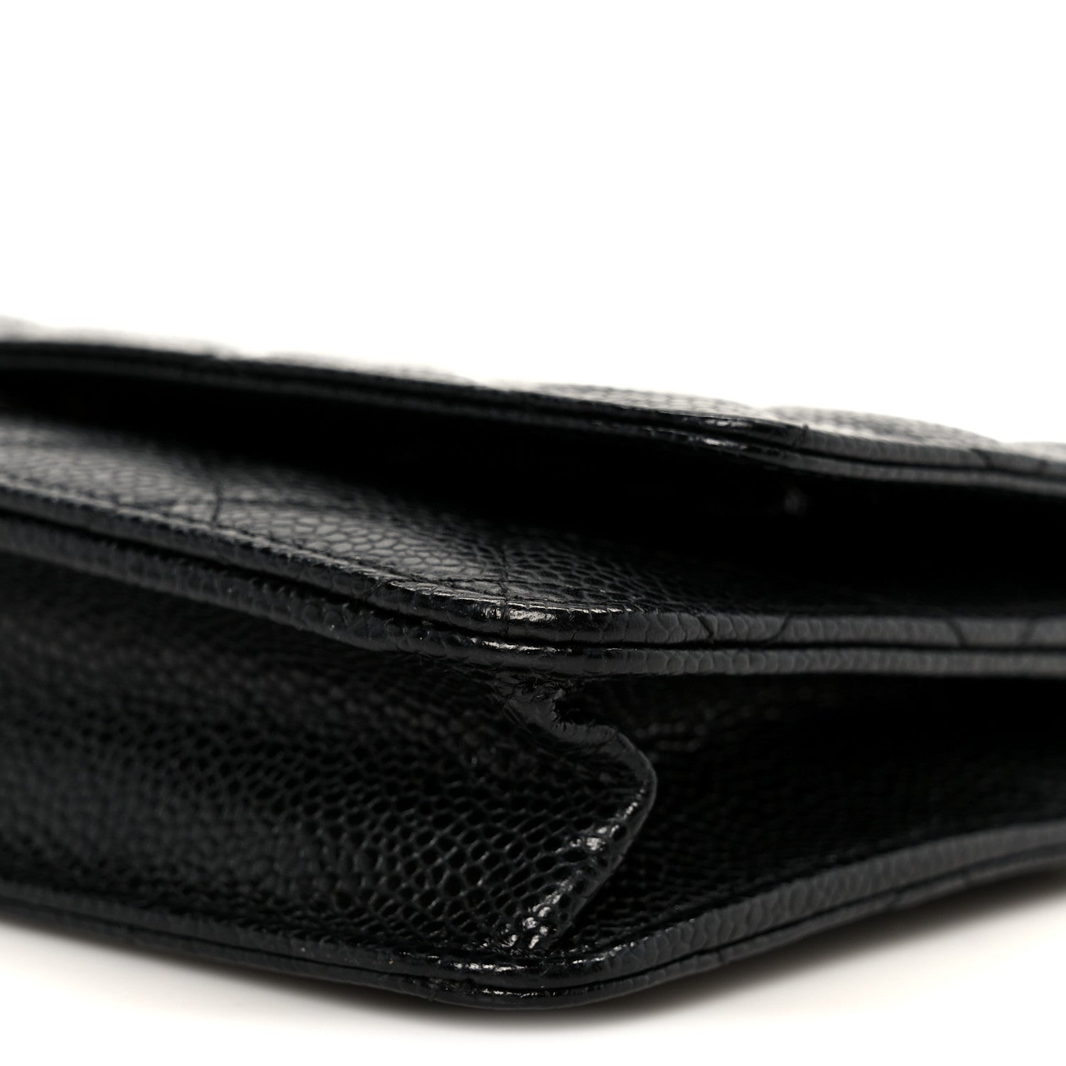 Chanel Caviar Quilted Wallet on Chain WOC Black