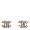 Crystal CC Earrings Silver