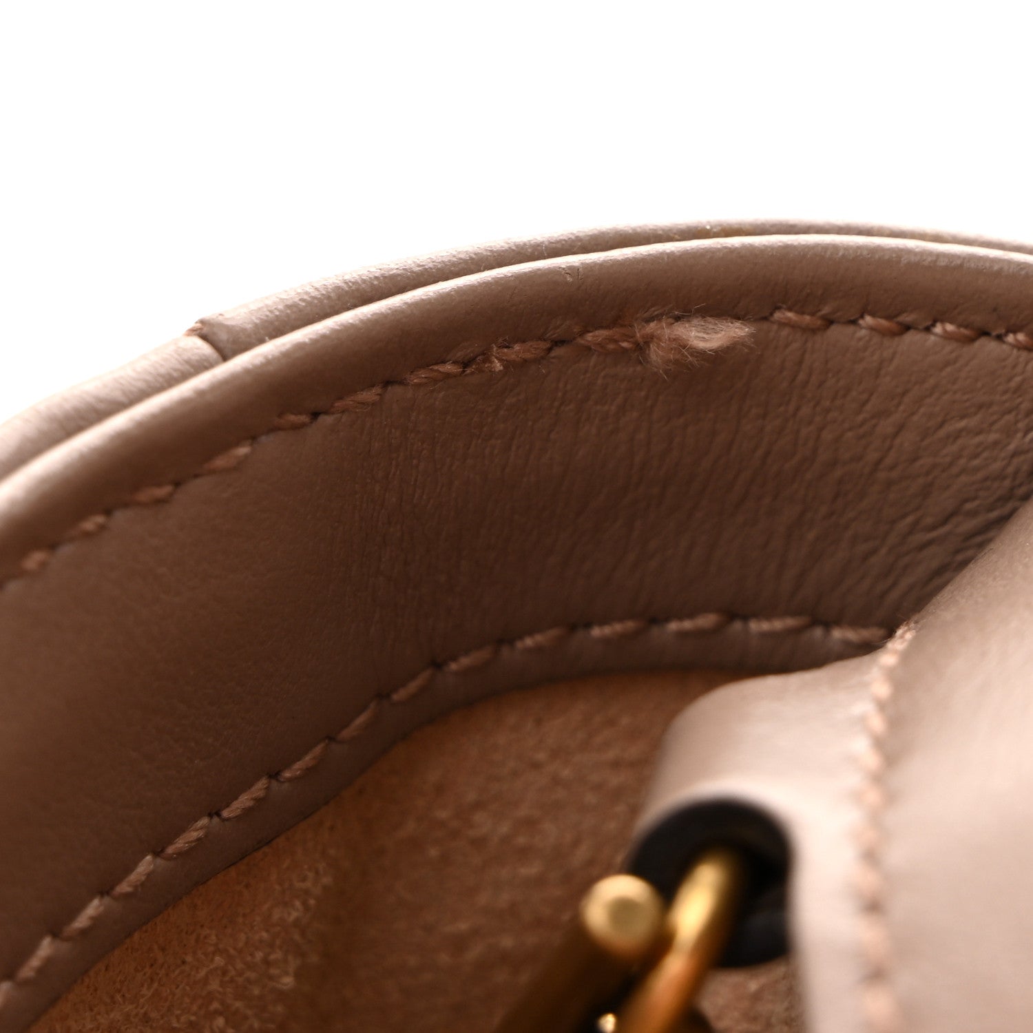 Gucci Calfskin Matelasse Super Mini GG Marmont Shoulder Bag Porcelain Rose