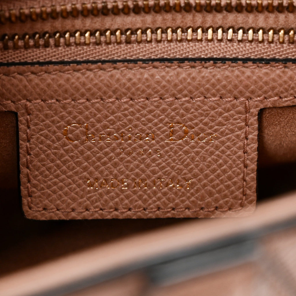Christian Dior Grained Calfskin Saddle Bag Blush