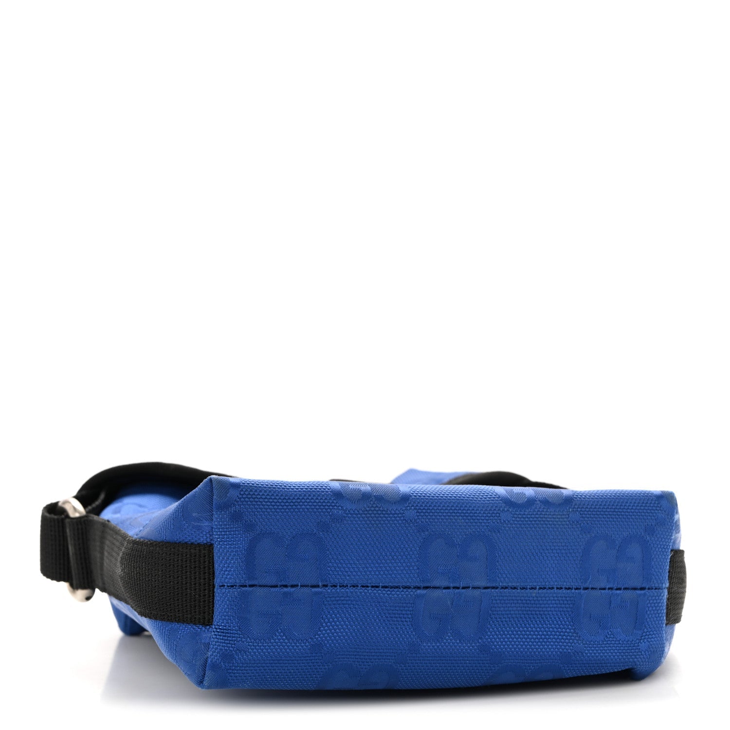 Gucci Econyl Nylon Monogram Off The Grid Messenger Bag Orient Blue Black