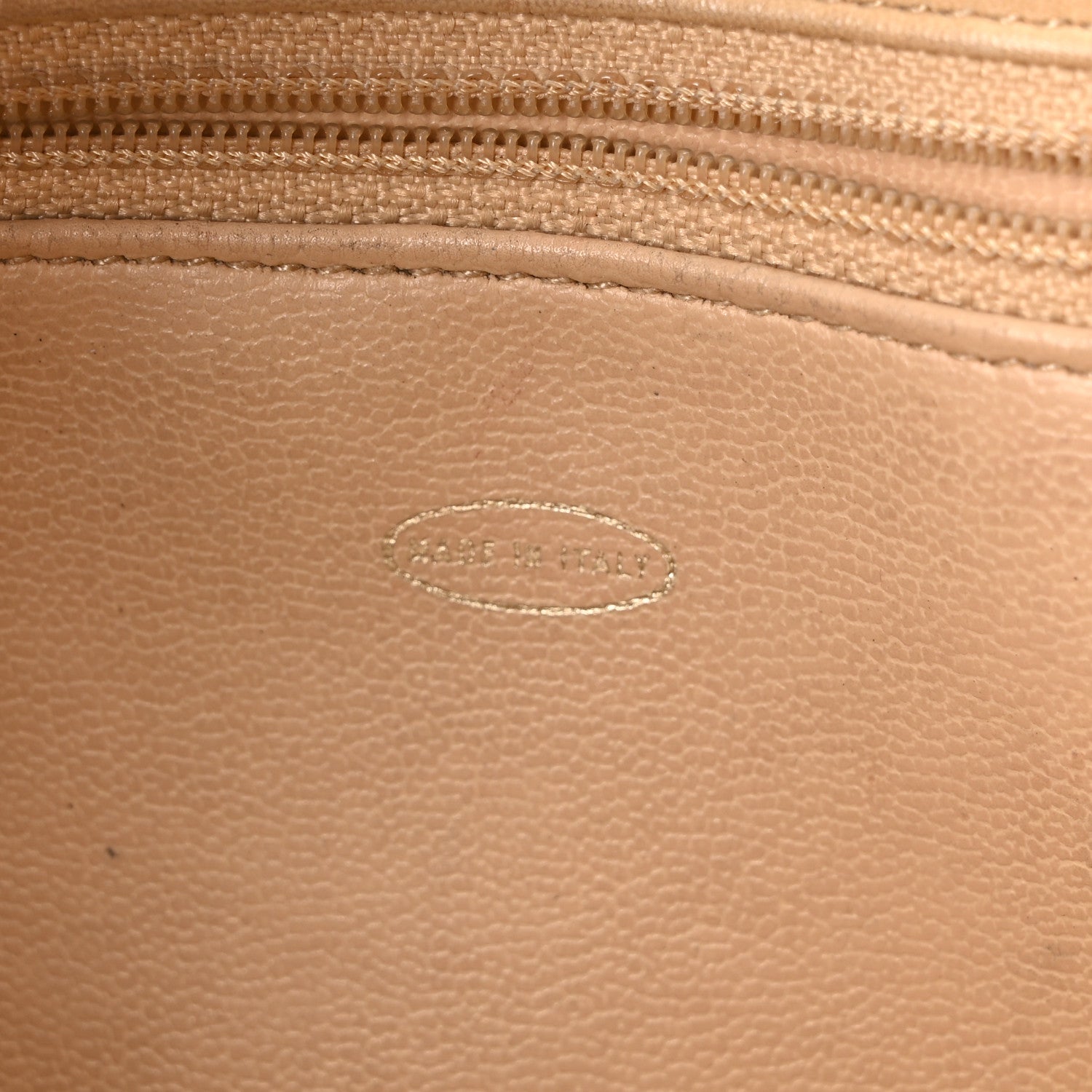 Chanel Lambskin Quilted Shopping Tote Beige