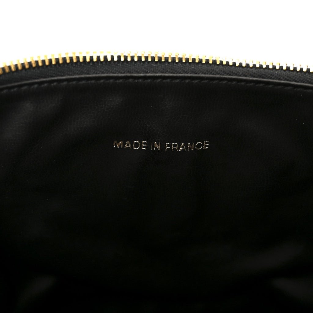 Chanel Caviar Vanity Cosmetic Case Black