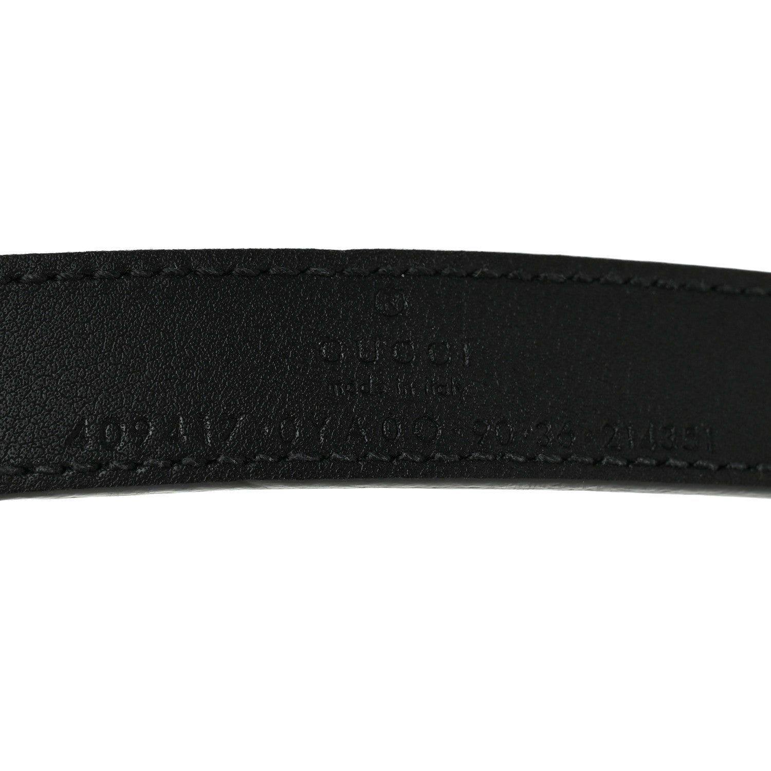 Gucci Calfskin Double G 90 36 Belt Black