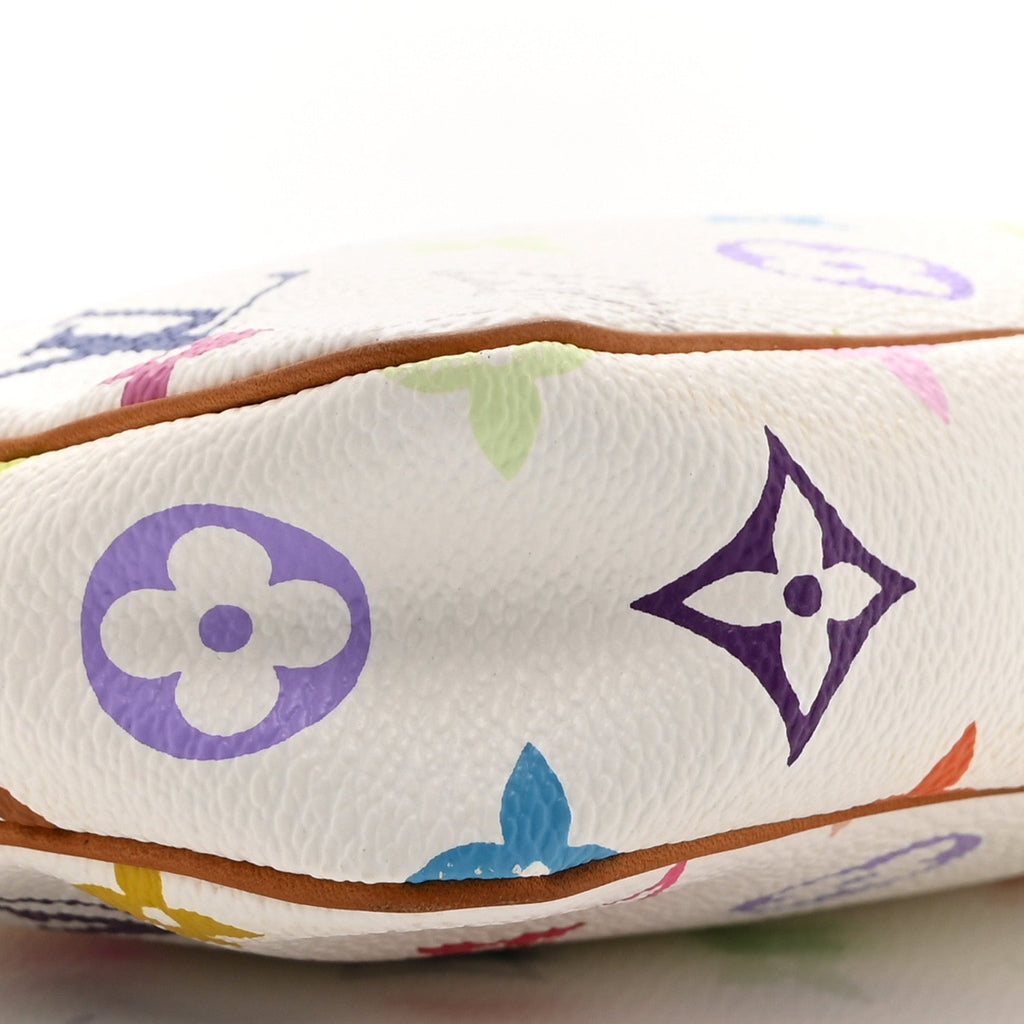 Louis Vuitton Monogram Multicolor Pochette Accessories White
