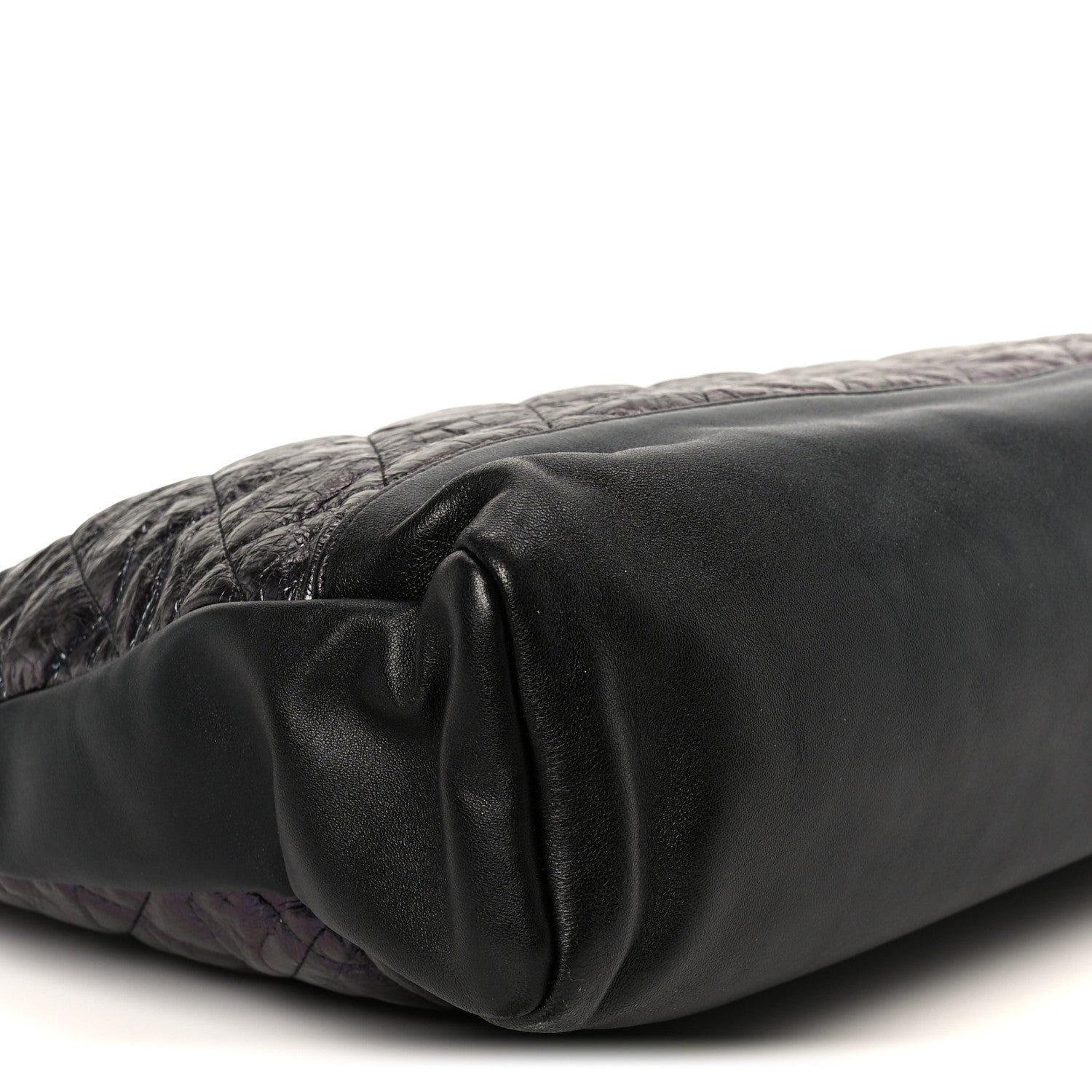 Chanel Crumpled Calfskin Quilted 31 Large Shopping Bag Black
