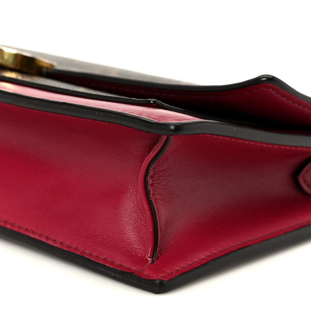Louis Vuitton Monogram Flore Chain Wallet Fuchsia