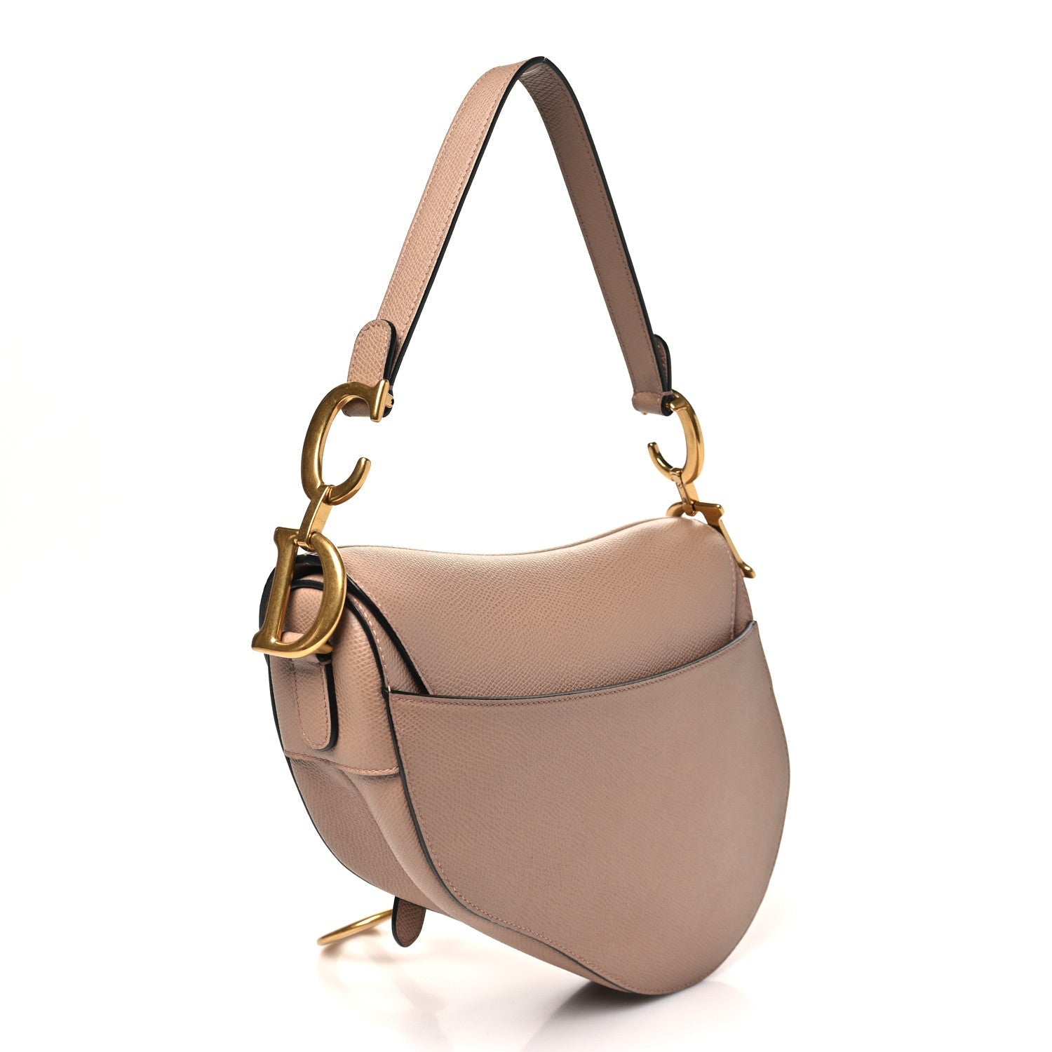 Christian Dior Grained Calfskin Saddle Bag Fard