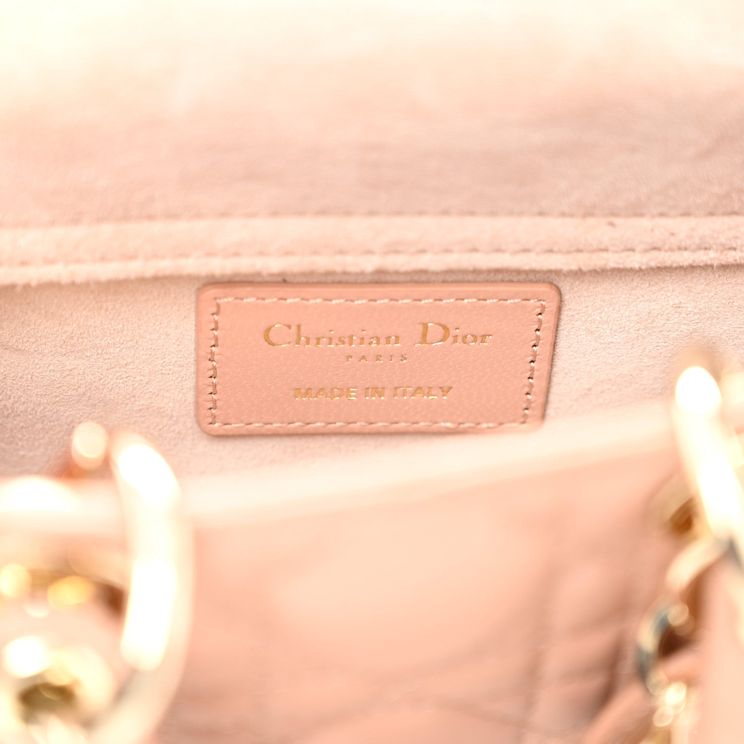 Christian Dior Lambskin Cannage Micro Lady D-Joy Rose Des Vents