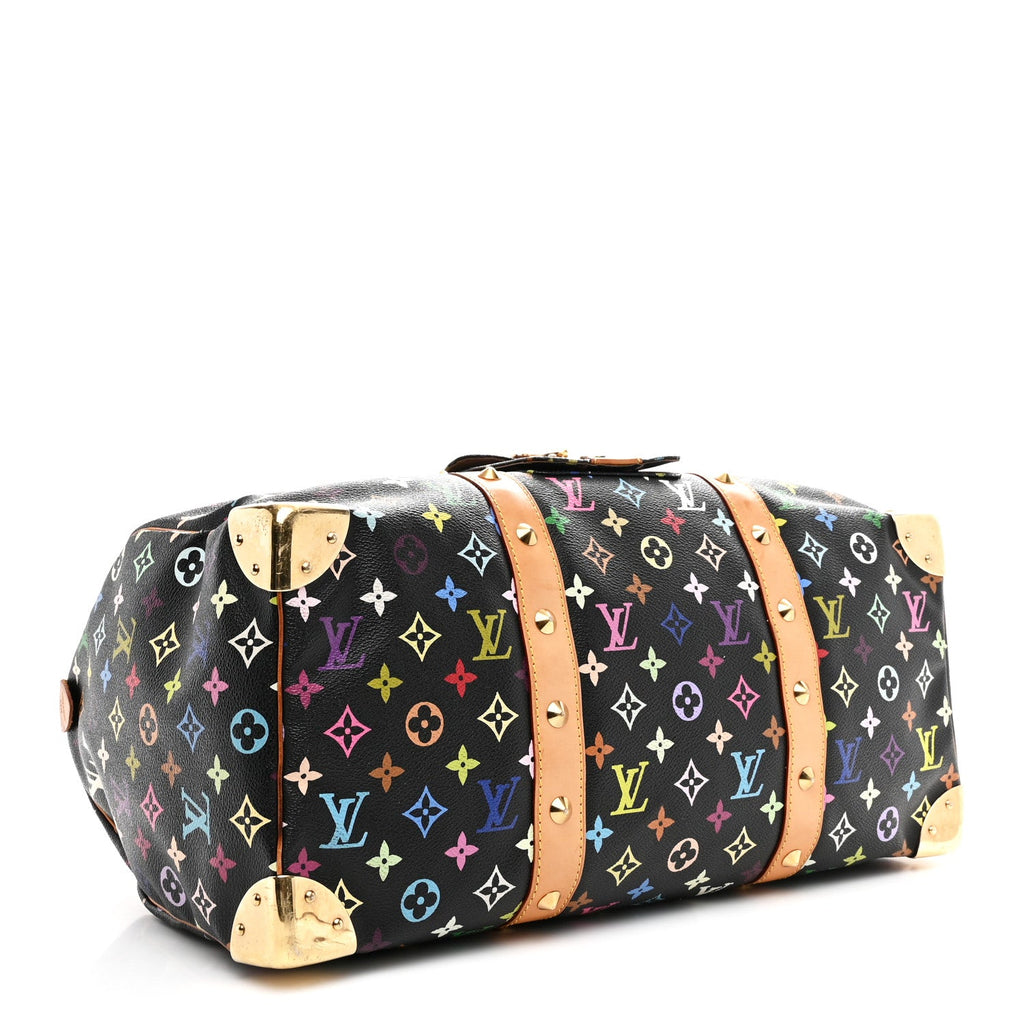 Louis Vuitton Monogram Multicolor Keepall 45 Black